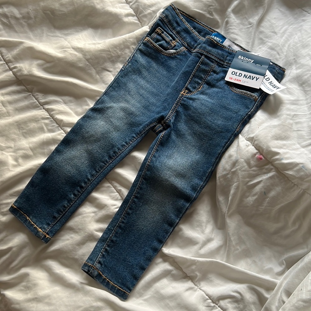 Old Navy SKINNY Adjustable Waist Dark-Wash Stretch Jegging